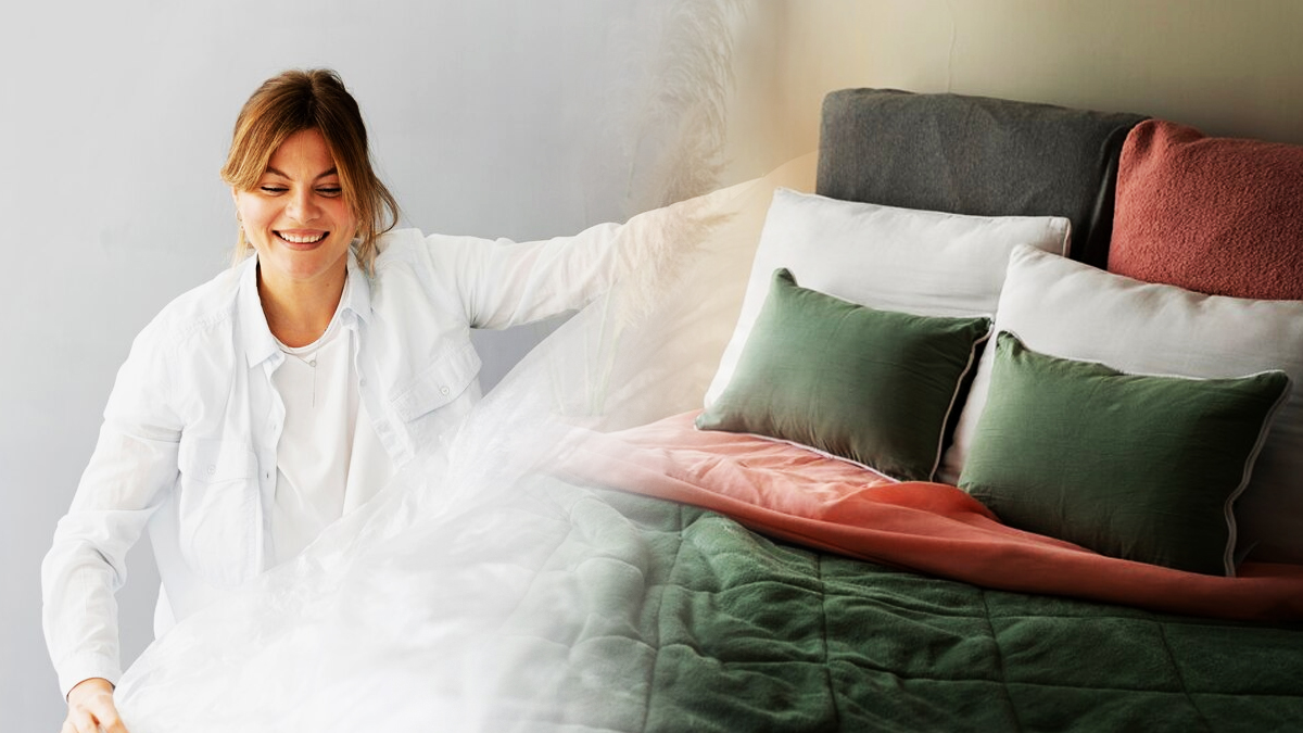 La méthode simple pour mettre une housse de couette sur votre lit en un rien de temps