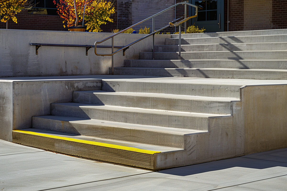 Accessibilité des terrasses en béton pour personnes à mobilité réduite