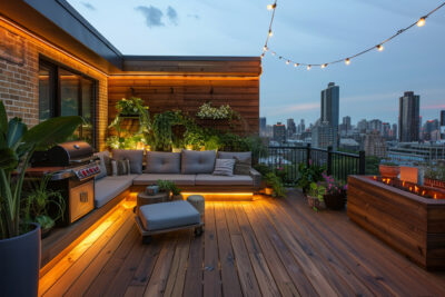 Adapter une terrasse en bois pour les petits espaces extérieurs