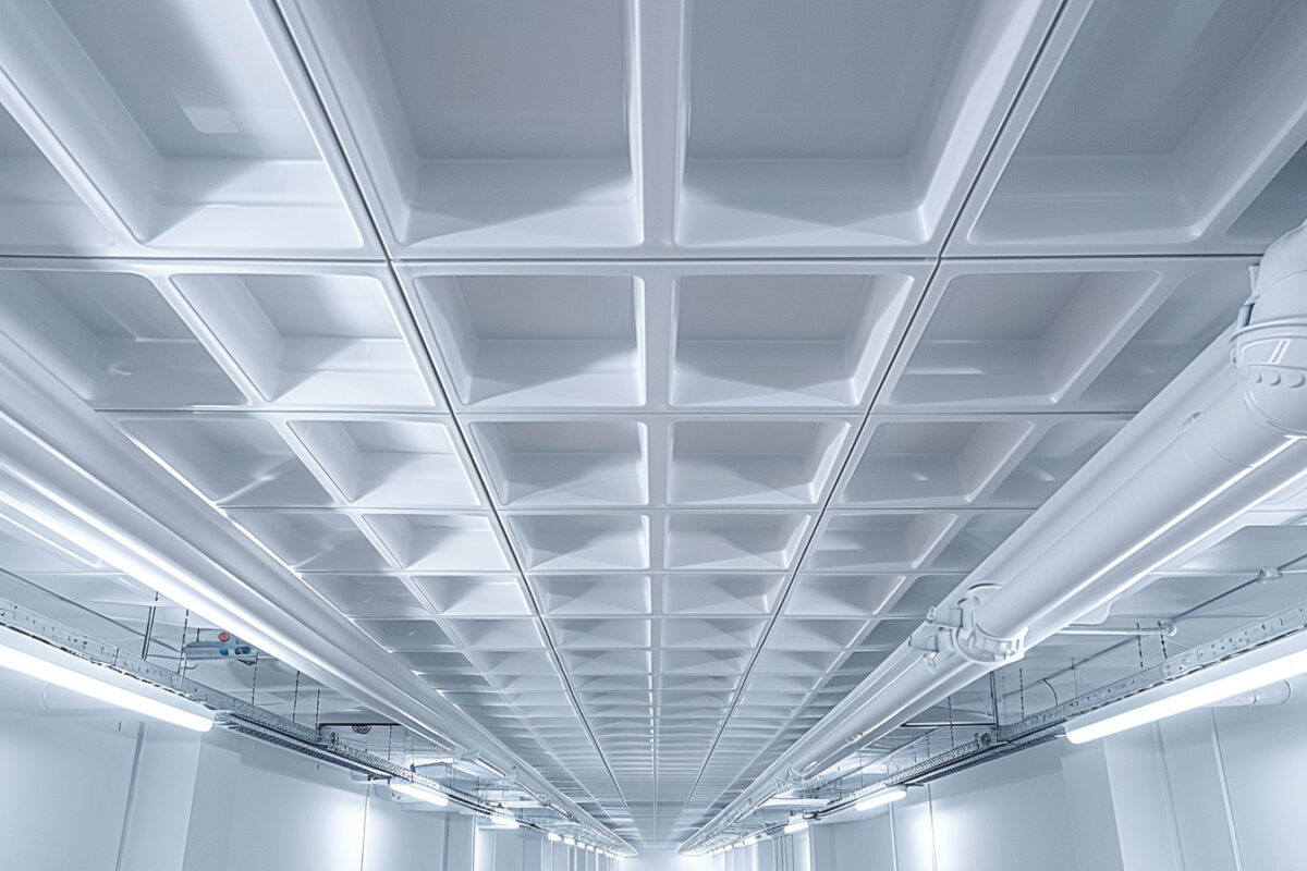Comment un faux plafond aide à dissimuler les câblages et tuyauteries ?