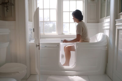 Comment une baignoire à porte améliore l’autonomie des séniors à domicile