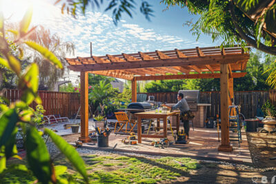 Coût moyen de l’installation d’une pergola par un professionnel