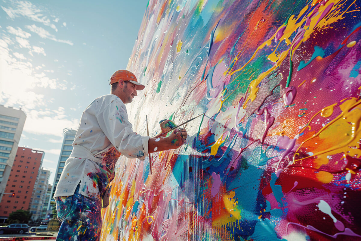 Créez un effet mural artistique grâce à des techniques de peinture spéciales