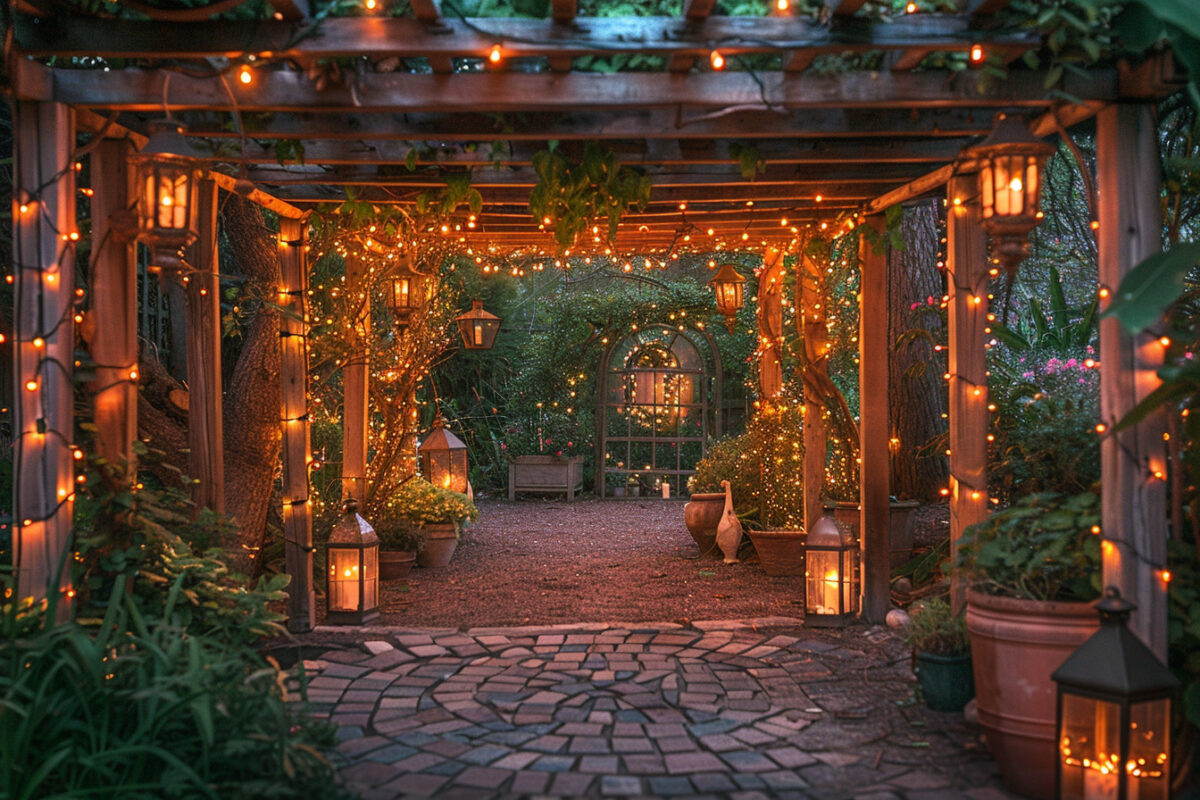 Créez une ambiance magique sous votre pergola : les meilleures options d’éclairage