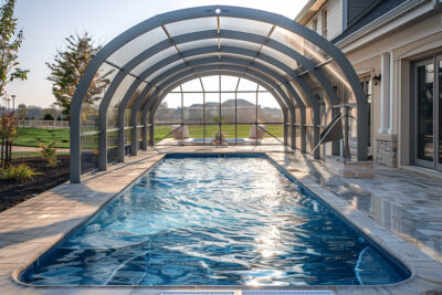 Défis d'installer un abri de piscine dans une région venteuse