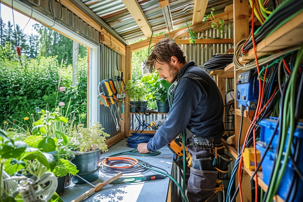 Installer l’électricité et l’eau dans un abri de jardin : mode d’emploi