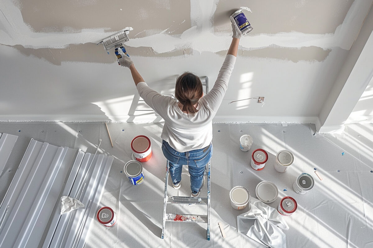 Les défis de la peinture des plafonds et comment les surmonter