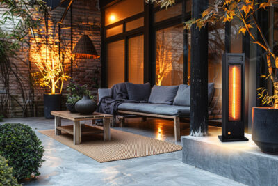 Les meilleures options de chauffage extérieur pour une terrasse en béton