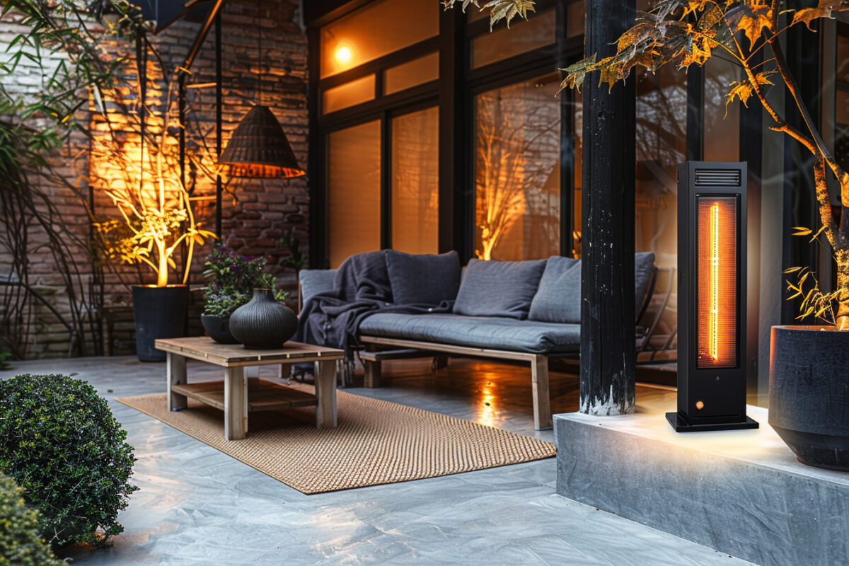 Les meilleures options de chauffage extérieur pour une terrasse en béton