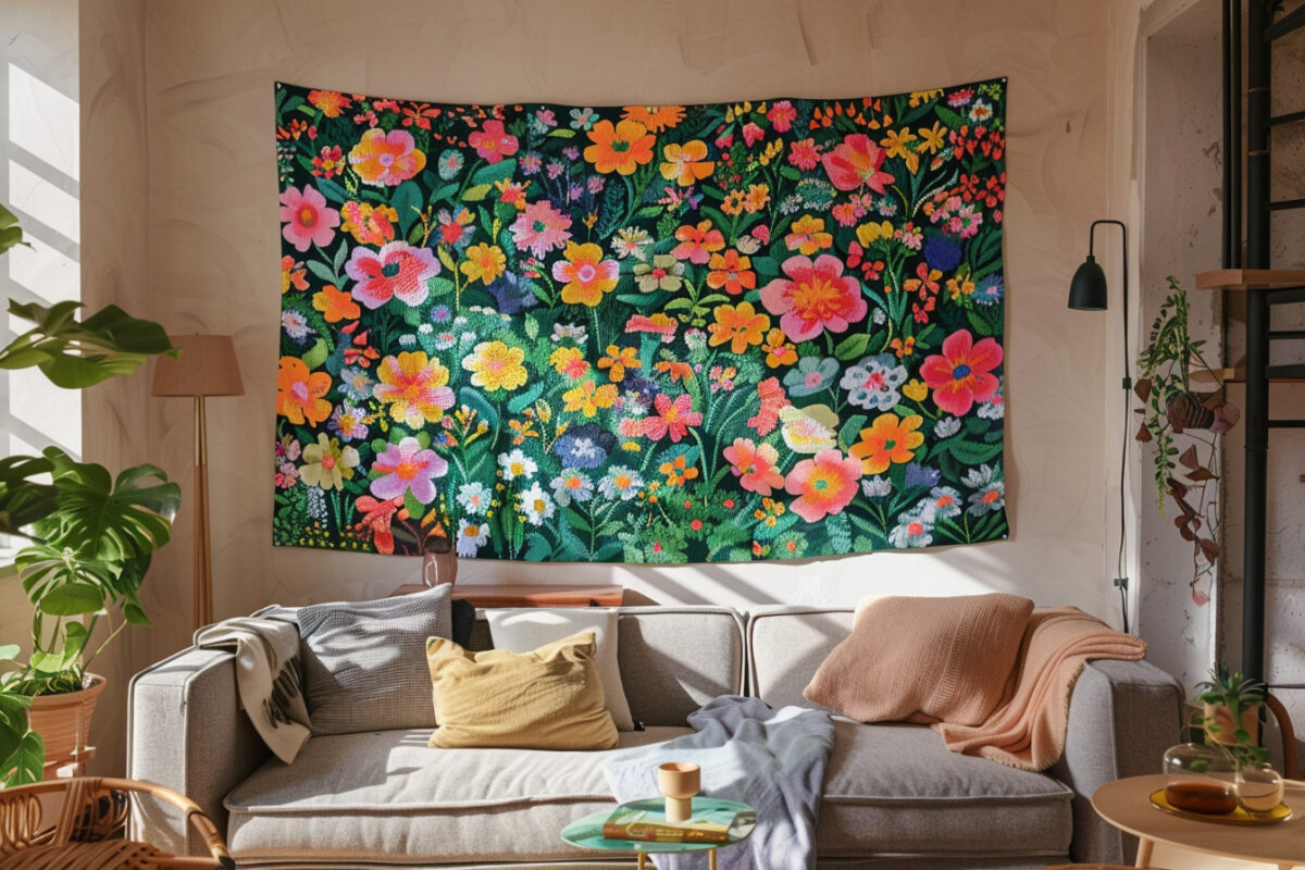 Transformez visuellement un petit espace avec la tapisserie