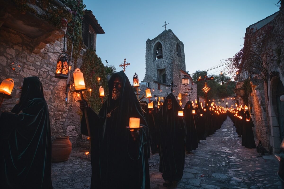 Plongez dans l'histoire avec le retour de la procession des Pénitents Noirs à Villefranche-de-Rouergue ce week-end : une célébration religieuse et culturelle
