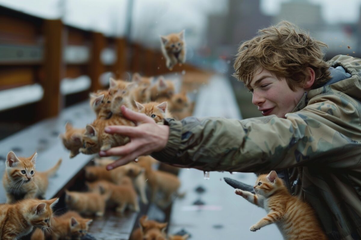Un adolescent de 16 ans sème la consternation en jetant des chatons d'un pont : une histoire qui a suscité l'indignation et lancé un débat national sur la cruauté envers les animaux