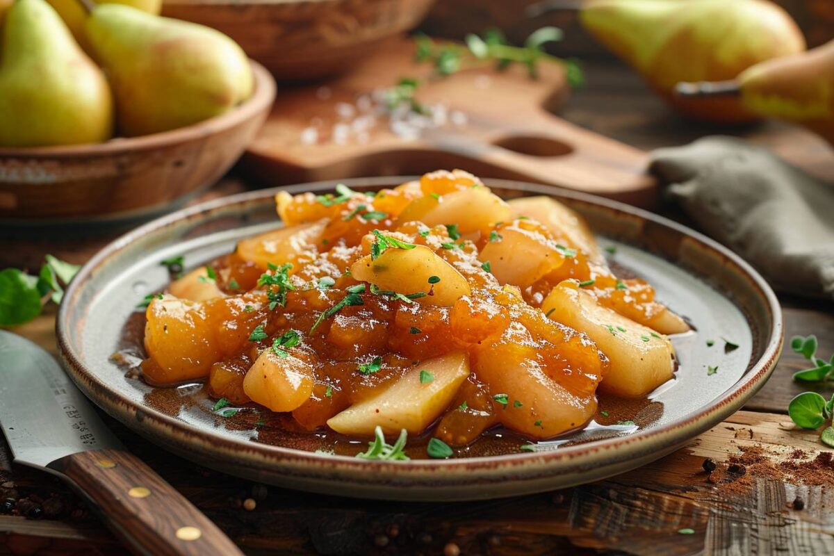 Voici comment préparer un chutney de poires alléchant et simple à réaliser