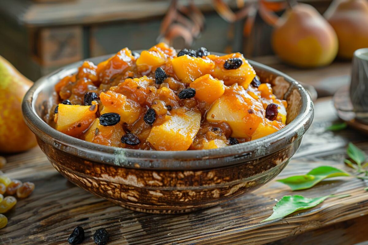 Voici comment transformer votre table avec un chutney de potimarron, poire et raisins : une recette d'automne facile et délicieuse