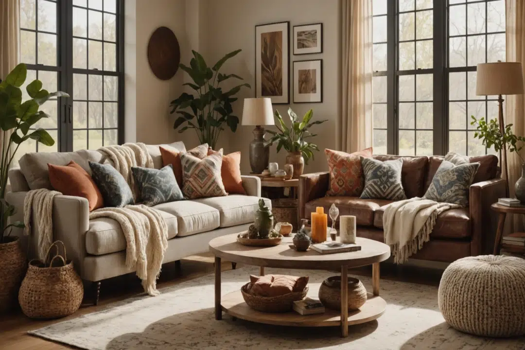 Créez un espace accueillant et bohème avec des accessoires décoratifs chaleureux